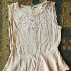 Rebecca Taylor Silk Peplum Top
